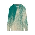 thumbnail image 4 of PENGXIANG Femmes Mode Quotidienne Polyvalent Décontracté Sweat-Shirt Col Rond Manches Longues Gradient Top Sweat-Shirts Bleu, 4 of 5