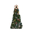 thumbnail image 2 of White Anchor Lifering with Red Bands Christmas Tree Topper Decoration - Nautical Christmas Tree Ornament, 2 of 2