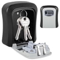 thumbnail image 3 of Combination Lock Key Organizer Sturdy Wall Mounted Key Lock Box Large Capacity Key Safe Box Resettable Code 4 Digit Combination Key Storage Lock Box for House Keys Outdoor Indoor, 3 of 6