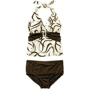 Women's Plus Two-Piece Halter Tankini