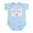 Sky Blue, variant on - *Child Via Surrogacy* Infant Creeper - Baby Light Bodysuit, Size Newborn - 24 Months