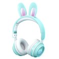 thumbnail image 2 of Auriculares Estéreo Inalámbricos de 360 ​​grados Auriculares para Jugadores Auriculares Estéreo RGB Plegables con Micrófono para Y Adult Verde, 2 of 7