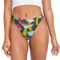 thumbnail image 1 of Balery Green Mushroom Tangas de Algodón para Mujer con Estampado – Ropa Interior Sexy, Transpirable, G-string-Large, 1 of 6