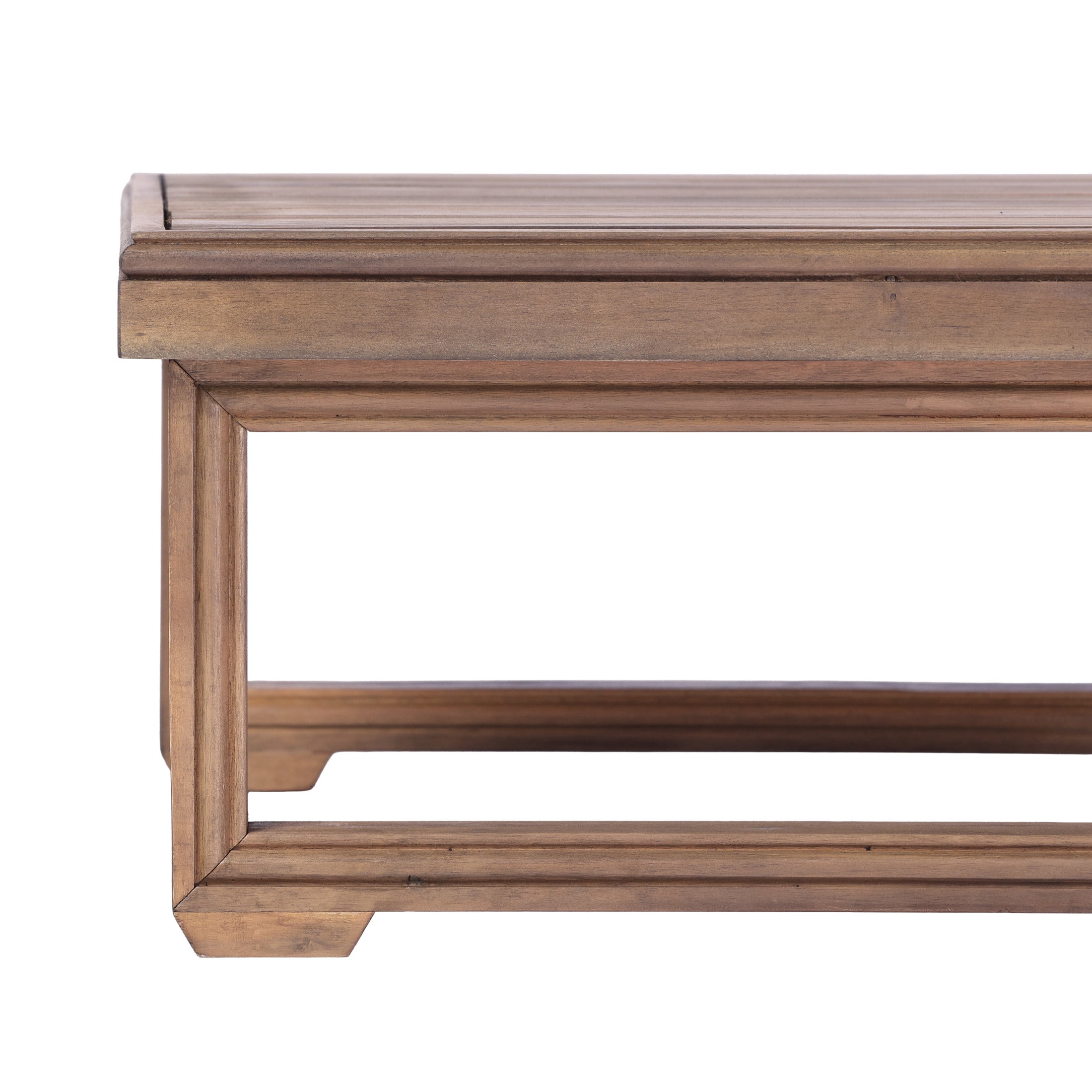 Christopher Knight Home 25.6" Rustic Outdoor Patio Acacia Wood Slatted Coffee Table, Brown Wash