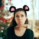 thumbnail image 5 of Bonita diadema con orejas de ratón de peluche suave y orejas de animal de dibujos animados para cosplay, disfraces, fiestas de Halloween y celebraciones de cumpleaños, 5 of 8