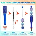 thumbnail image 2 of 75 Pcs DIY Diamond Beadable Pen Kit - 25 Plastic Rhinestone Beaded Pens Bulk, 2 of 9