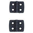 thumbnail image 2 of 40Pcs Reforzado Negro Plastico Puerta Bisagras de 40mm x 30mm, 2 of 5