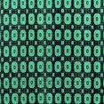 thumbnail image 1 of Ahgly Company Machine Washable Indoor Square Abstract Turquoise Blue Modern Area Rugs, 7' Square, 1 of 4