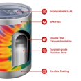 thumbnail image 4 of 12oz Tumblers Rainbow Tie Dye Mandala Pattern Vacuum Insulated Stainless Steel Travel Tumbler Cups Mug with Lid and Straw for Beer,Coffee,Beverages with Cleaning Brush for Cold & Hot Drinks, 4 of 5