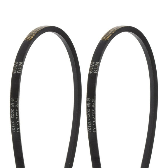 Uxcell 2Pcs M-19 Rubber V Belt Drive Transmission Belt 19" Pitch Girth 10mm Width 5.5mm Height JIS Standard Power Belt
