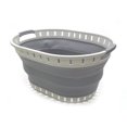 thumbnail image 4 of SAMMART Collapsible Plastic Laundry Basket - Foldable Pop Up Storage Container / Organizer - Portable Shopping Bakset - Space Saving Hamper / Tub, 4 of 8