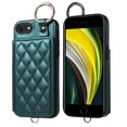 thumbnail image 1 of iPhone SE 3/2 Case ,Card Slots Leather Wrist Strap Phone Cover for iPhone SE 3/2, 1 of 5
