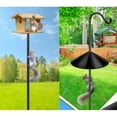 thumbnail image 3 of Wanfoou Squirrel Baffle for Bird Feeder Pole，Squirrel Guard Pole Mount Stopper for Outdoor Bird Feeder or Shepherd Hooks,16 inch Diameter，1 Pack Black., 3 of 5