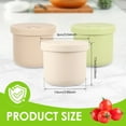 thumbnail image 2 of 3 Pack Silicone Food Storage Containers Set Sturdy Baby Food Storage Jars Leak Proof Snack Fruits Containers Heat Resistant Small Snack Containers Kit for Infants Kids, 2 of 9