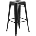 thumbnail image 4 of Flash Furniture 3 Piece Square Metal Pub Set in Black, 4 of 4
