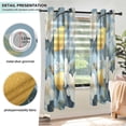 thumbnail image 3 of Yayeee Window Curtains Set of 2 for Living Room Light Filtering 63"x42", Lemon Pattern, 3 of 7