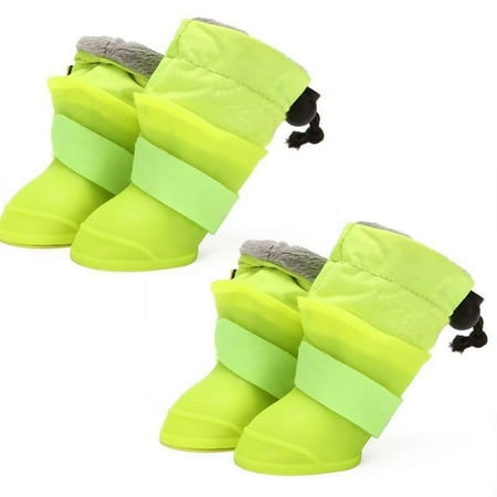 OOKWE Pet Dogs Snow Rain Boots Anti-Slip Waterproof Puppy Rain Shoes Durable Winter Warm Paws Cover Household Outdoor Pet Wear