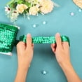thumbnail image 3 of Unique Bargains 10 Yards 1.2 Inch Elastic Sequins Trim Flat Stretch Sequin Ribbon Strip, Green, 3 of 4