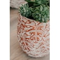 thumbnail image 4 of XBrand 19.3", 15.4" and 12.2"H Tall Beige and Golden Fiberstone/Cement Indoor Outdoor Planters (Set of 3), Modern Decorative Plant Pots with Drain Hole for All House Plants, Succulents & Flowers, 4 of 9