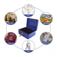 thumbnail image 3 of Caja Fuerte Metálica De Seguridad Con Llave, AZUL/NEGRO, 3 of 3