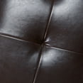 thumbnail image 4 of Noble House Jamestown Contemporary Tufted Bonded Leather Storage Ottoman Bench, Brown, 4 of 4