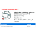 thumbnail image 2 of Battery Cable - Compatible with 1995 - 2000 Chevy Tahoe 5.7L V8 1996 1997 1998 1999, 2 of 2