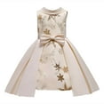 thumbnail image 1 of PMVFHDE Liquidation Robe de Noël 3t Mode Col à Revers Vêtements pour Enfants Robe à Paillettes Étoile pour Enfants Robe Robe pour Enfants,A,6-7 Ans, 1 of 9