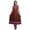 Brick Red, variant on Light Gray2 Geometric Anarkali Dress Mandarin Collar Sleeveless Kurtis for Women Print Maxi Dress Large