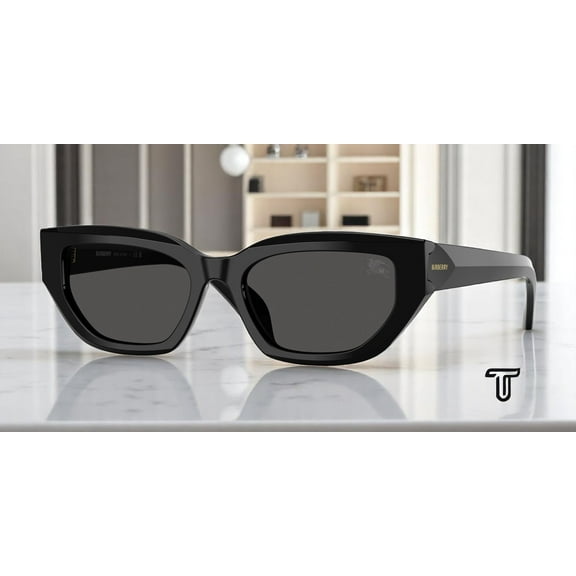 BURBERRY BE4463D 300187 Black Dark Grey 54 mm Women's Sunglasses