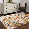 thumbnail image 4 of Fall Flowers Kitchen Runner Rug 2.7x5 Washable Runners for Hallway Non Slip Country Watercolor Floral Herbs Plants Large Area Rug Indoor Floor Carpet for Bathroom Laundry Entryway Bedroom Living Room, 4 of 8