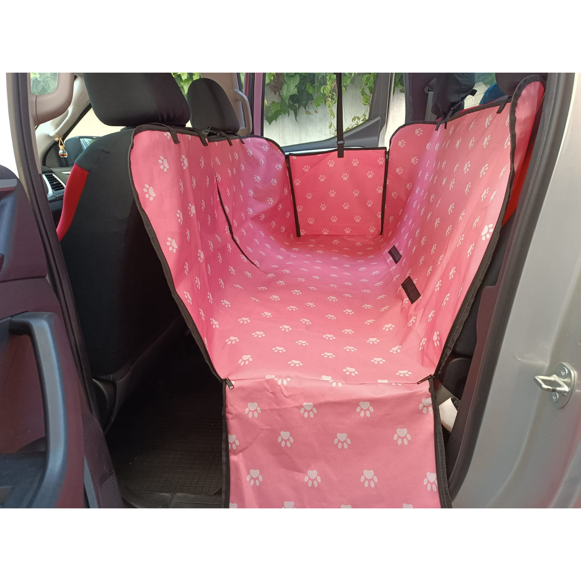 Protector Funda De Asiento Para Auto Perros Mascotas, Rosado