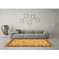 thumbnail image 3 of Ahgly Company Indoor Round Abstract Brown Modern Area Rugs, 6' Round, 3 of 4