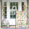 thumbnail image 2 of Garden Flags 12x18in Summer Spring Floral Welcome Flag Linen Double Sided Outside Yard Decoration, 2 of 4