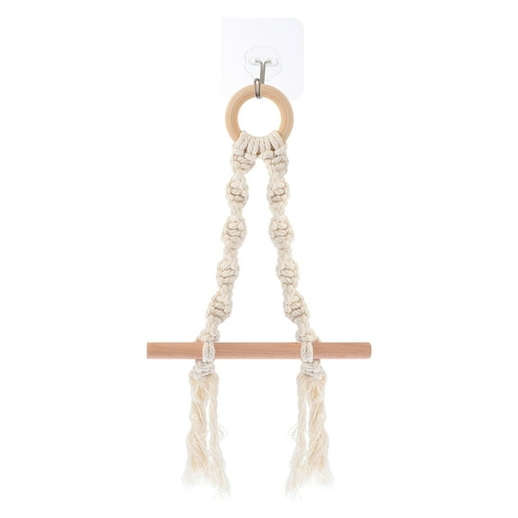 UNOMOR 1 Set Beige Cotton Bathroom Napkin Holder for Homeowners