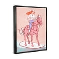 thumbnail image 4 of Stupell Industries Vintage Cowgirl on Board Animals & Insects Painting Black Floater Framed Canvas Art Print Wall Art, 25 x 31, 4 of 10