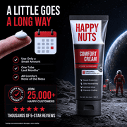 Happy Nuts Comfort Cream, Anti Chafing Relief Deodorant for Men, Original 3.4 fl oz