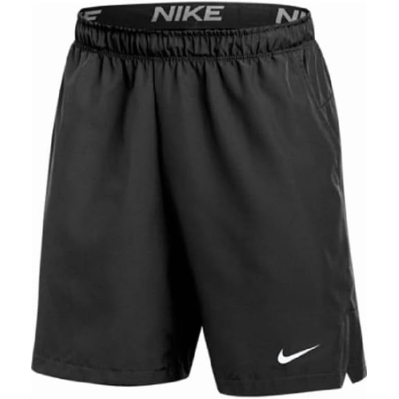 Nike Mens Shorts Dri-Fit Flex Woven Shorts 7inch (US, Alpha, Large, Regular, Regular, Black)