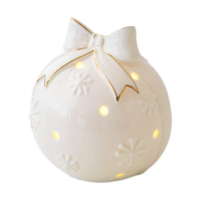 Decoración Navideña con Luz LED perfecl Ornamento de Invierno Paisaje en Miniatura