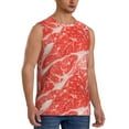 thumbnail image 2 of Easygdp Beef Steaks Men's Breathable Tank Tops Sleeveless Sporty T Shirts for Basketball, Mountaineering, Bodybuilding -X-Large, 2 of 8