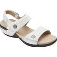 thumbnail image 1 of Women's Aravon Katherine Adjustable Strap Sandal White Leather 11 D, 1 of 5