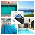 thumbnail image 3 of Swimming Pool Solar Reel Cover Waterproof Pool Solar Blanket Reel Cover for Pools Reel Up to 18' Wide Black, 3 of 8