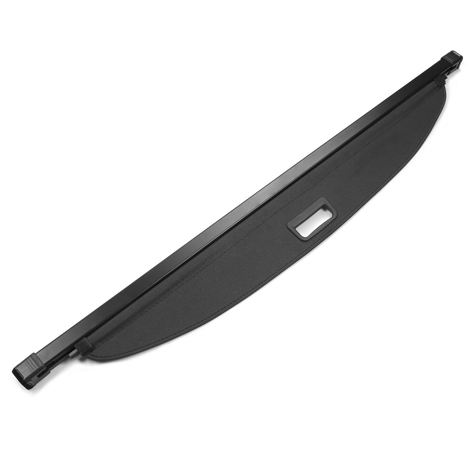 Cubierta de carga Ikon Motorsports compatible con Kia Niro 2017-2022 todos los modelos, varilla de PVC y aluminio, cubierta trasera de seguridad retráctil 4