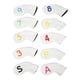 thumbnail image 3 of Funda para cabeza de Golf, cubierta para cabeza de palo, impermeable, cierre elástico de PU, para deportes al aire libre, color blanco, 10 Uds., 3 of 12