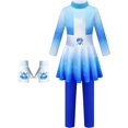 thumbnail image 5 of Guvpev Halloween Princess Costume for G'irls, Halloween Cosplay Jumpsuit with Pantskirt & Gloves, Fancy Dress Up Outfit for Role Play, Birthday Party & School Stage Event, 5 of 9
