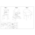 thumbnail image 4 of Chintaly Imports Fauteuil Pivotant Style Club, Chrome/gris, Lot de 2, 4 of 4