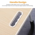 thumbnail image 6 of Foldable Laptop Bed Desk (Cream White) - Portable Table with Cup Holder, Tablet Slot for Work & Study, 6 of 9