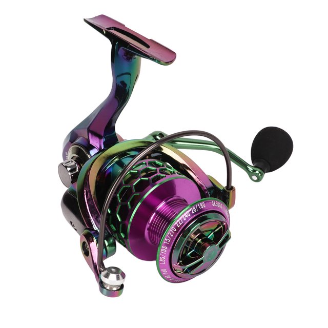 Carrete De Pesca Con Rueda Giratoria, Carrete De Pesca Giratorio De Metal Para Agua Dulce Y Salada