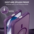thumbnail image 6 of Case for iPhone 11,Decase Magnetic Translucent Shell,Support Wireless Charging & Magnetic Car Mount,Military Grade Drop Protection Matte Phone Cover,for iPhone 11 - purple, 6 of 6