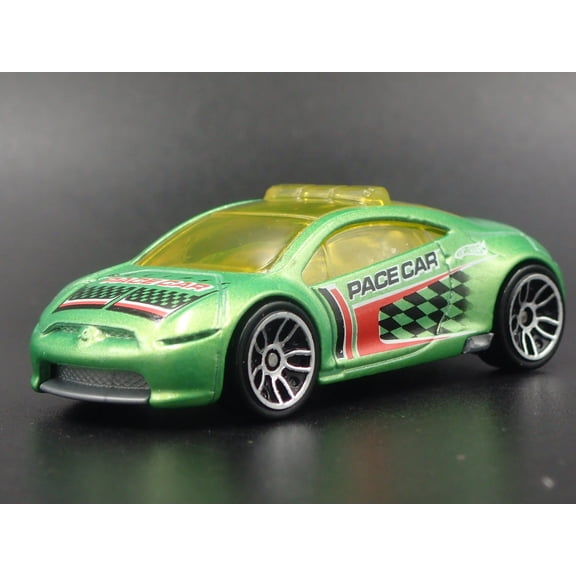 Open Box 2006-2012 MITSUBISHI ECLIPSE PACE CAR GREEN 1:64 SCALE DIORAMA DIECAST MODEL CAR
