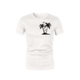 thumbnail image 4 of ShiShine Men's Graphic T-Shirt Casual Short Sleeve Crew Neck Summer Beach Tee Lightweight Breathable Top for Vacation Daily Wear, 4 of 5